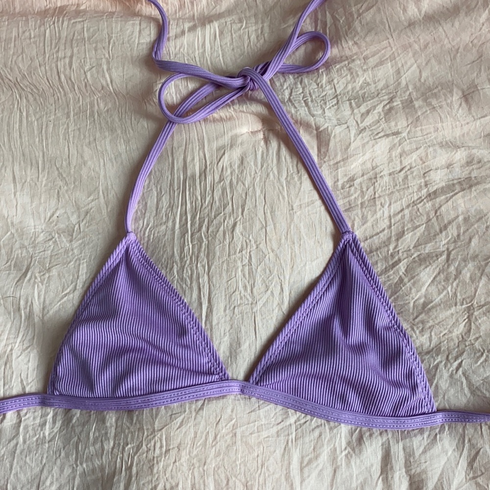 purple bikini top